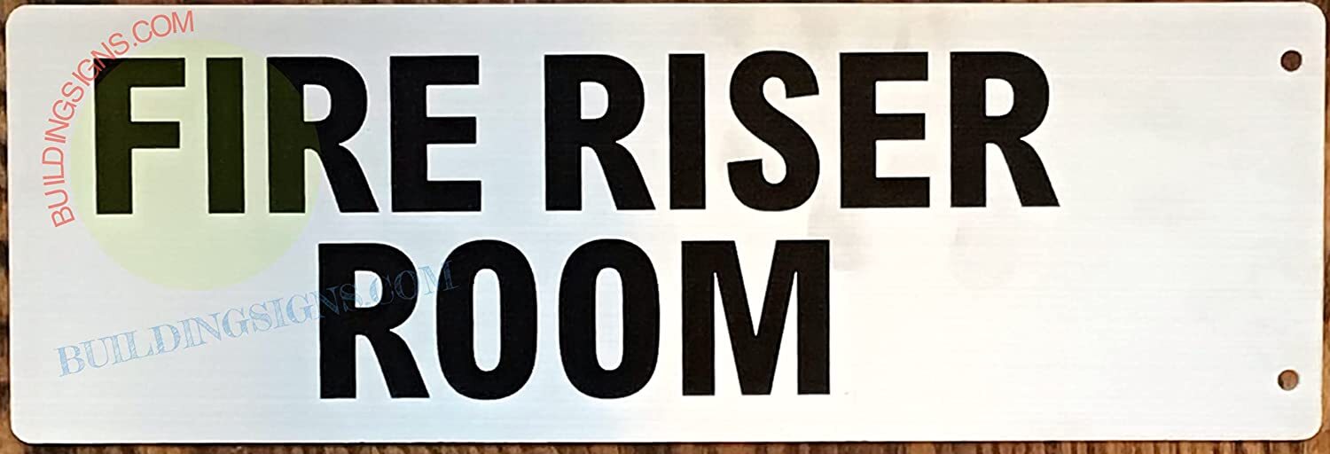 FIRE Riser Room Sign-Two-Sided/Double Sided Projecting, Corridor-REF24-1027