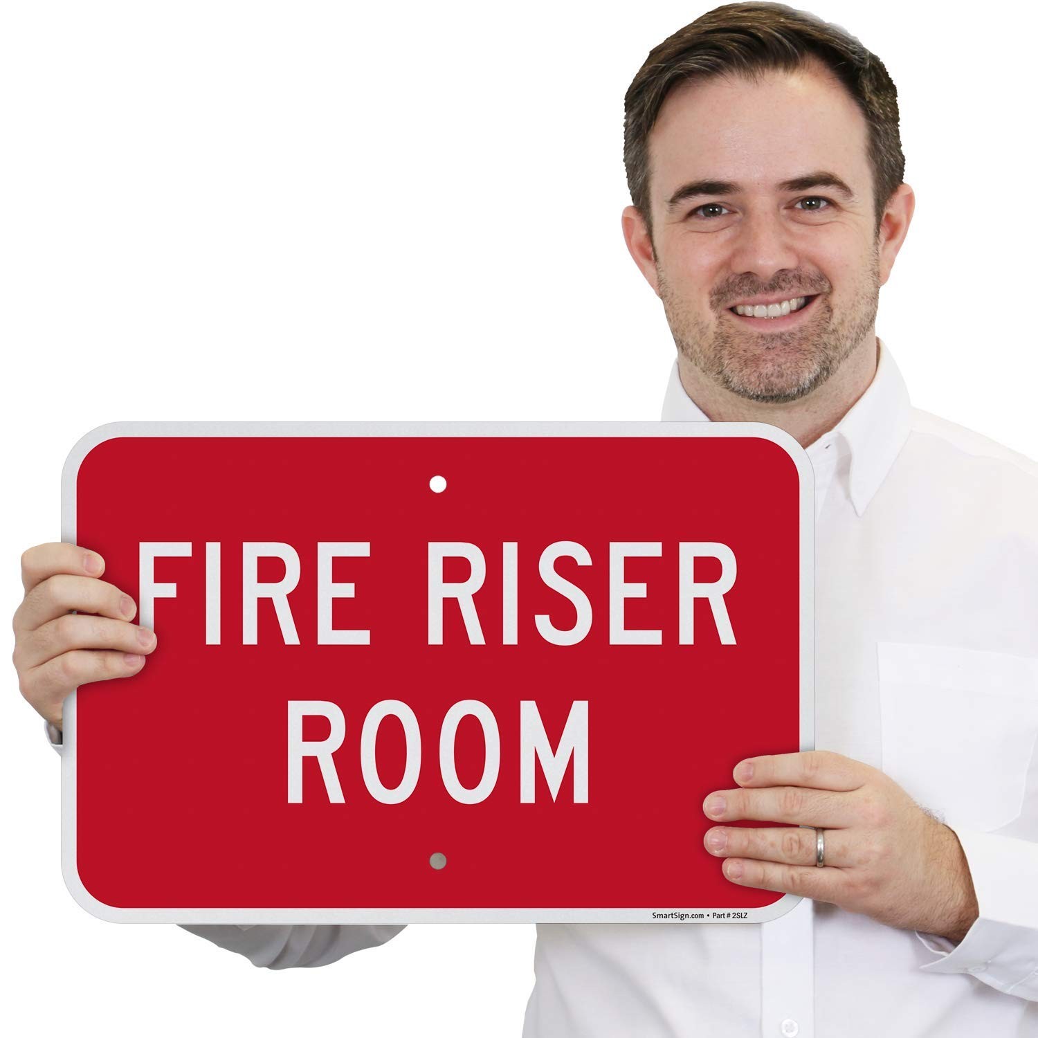 Fire Riser Room Metal Sign 12×18 Inch 63 Mil Rustproof Aluminum Red White