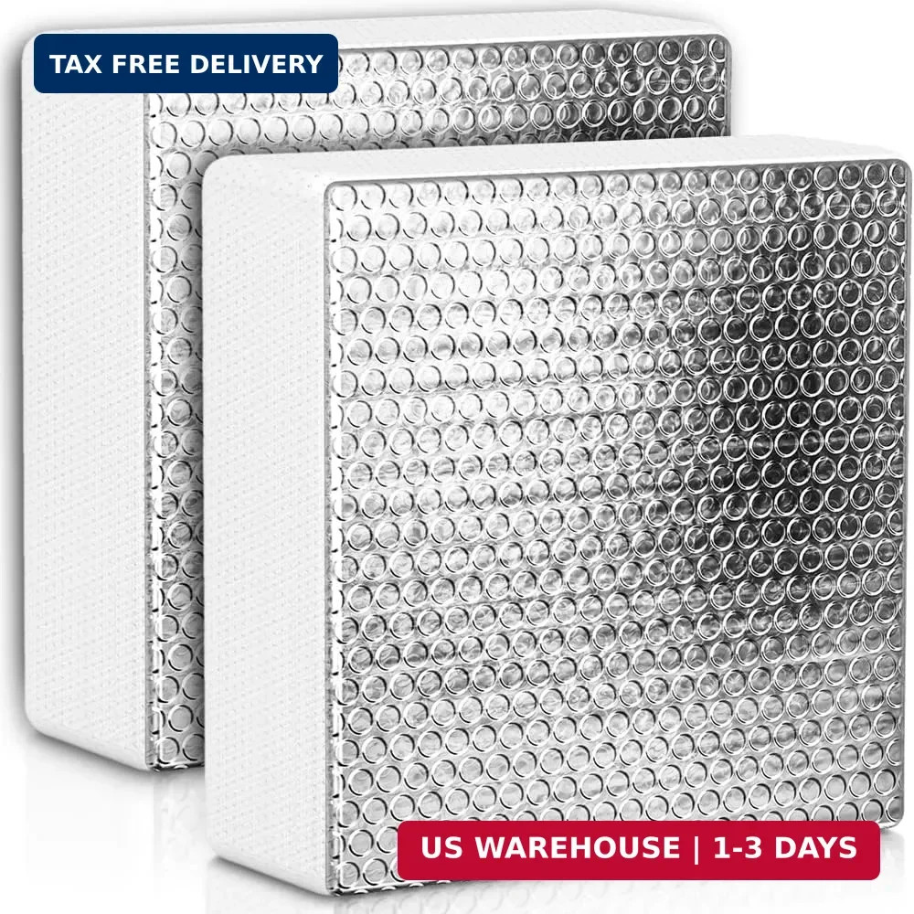 SIKADEER RV Vent Insulator Energy Saving RV Skylight Cover 14″x14″, 2 Pack | Alu