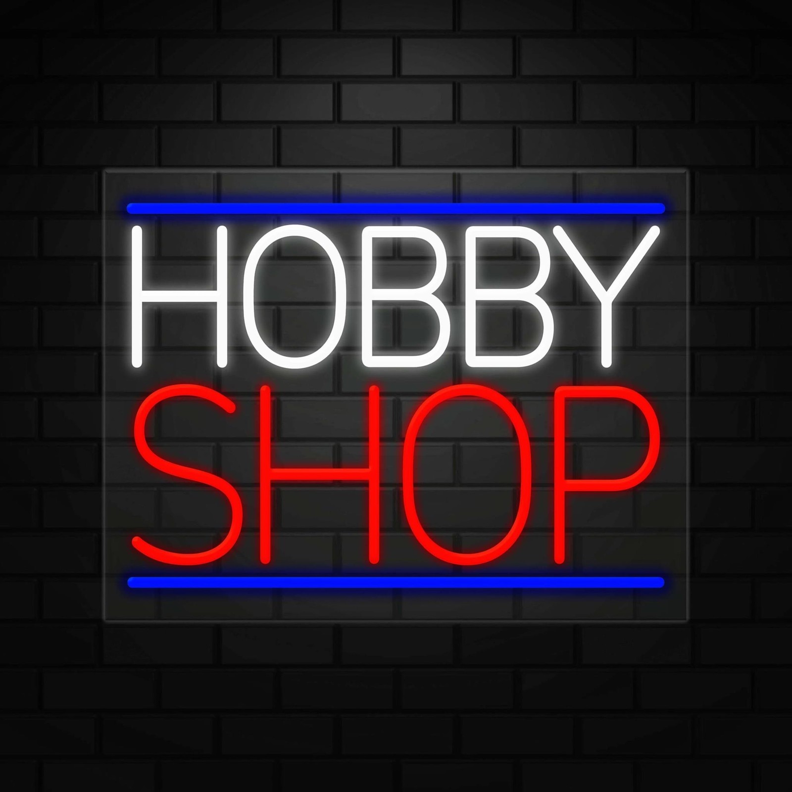 Hobby Shop Neon Sign for Retail Displays | LED Flex Neon | 24″W x 18″H x 1″D