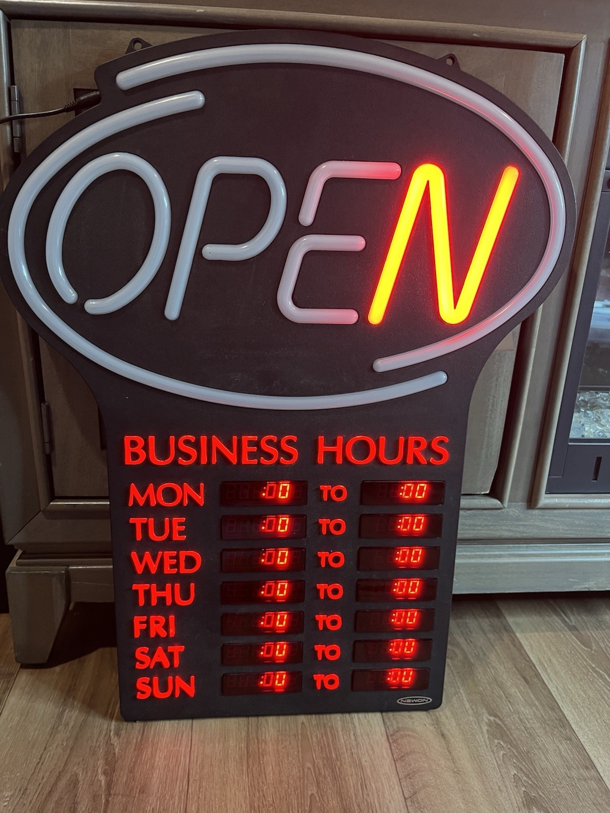 NEWON LED Light Up Open Sign