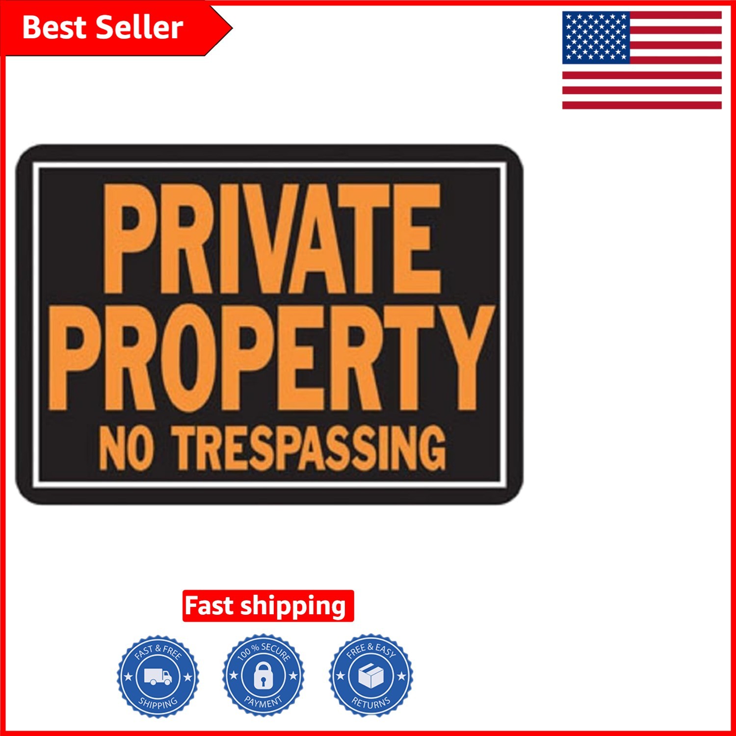 Clearly Mark Your Property: Large 14 x 9.5 Inch Aluminum Sign – No Trespassing