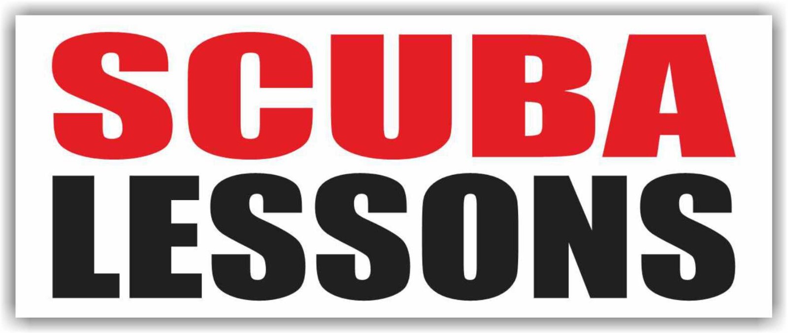 SCUBA LESSONS Advertising Banner Vinyl Mesh Sign Flag Sports Swim School Pool