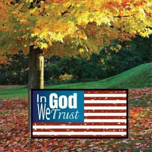 In God We Trust Banner – Flag Waterproof vinyl Banner