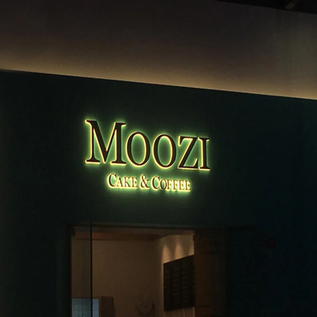 3D Metal Letter Signage LED Backlit Business Company Custom Logo Outdoor Signs