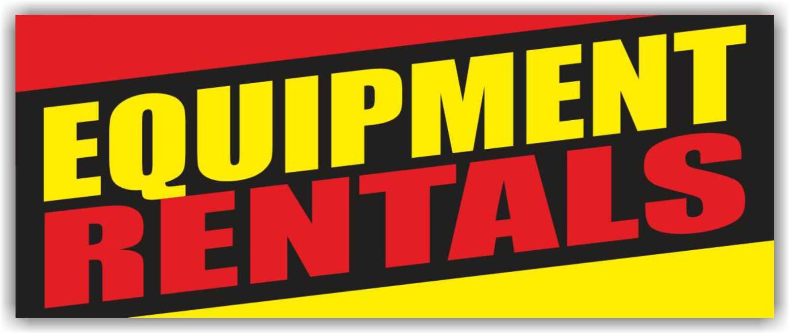 EQUIPMENT RENTAL Advertising Banner Vinyl Sign Tools Construction Rent Shop Sale