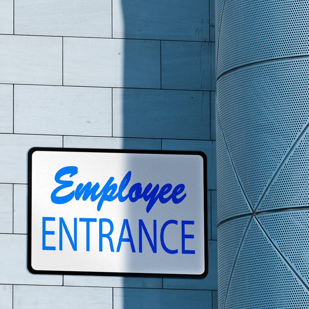 Horizontal Metal Sign Directional Acrylic A Weatherproof Street Signage