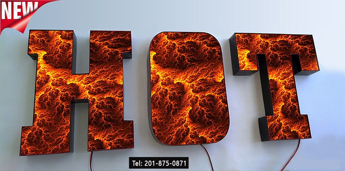 Custom made 3D Led Channel Letter Signs Storefront signage 12 Inches