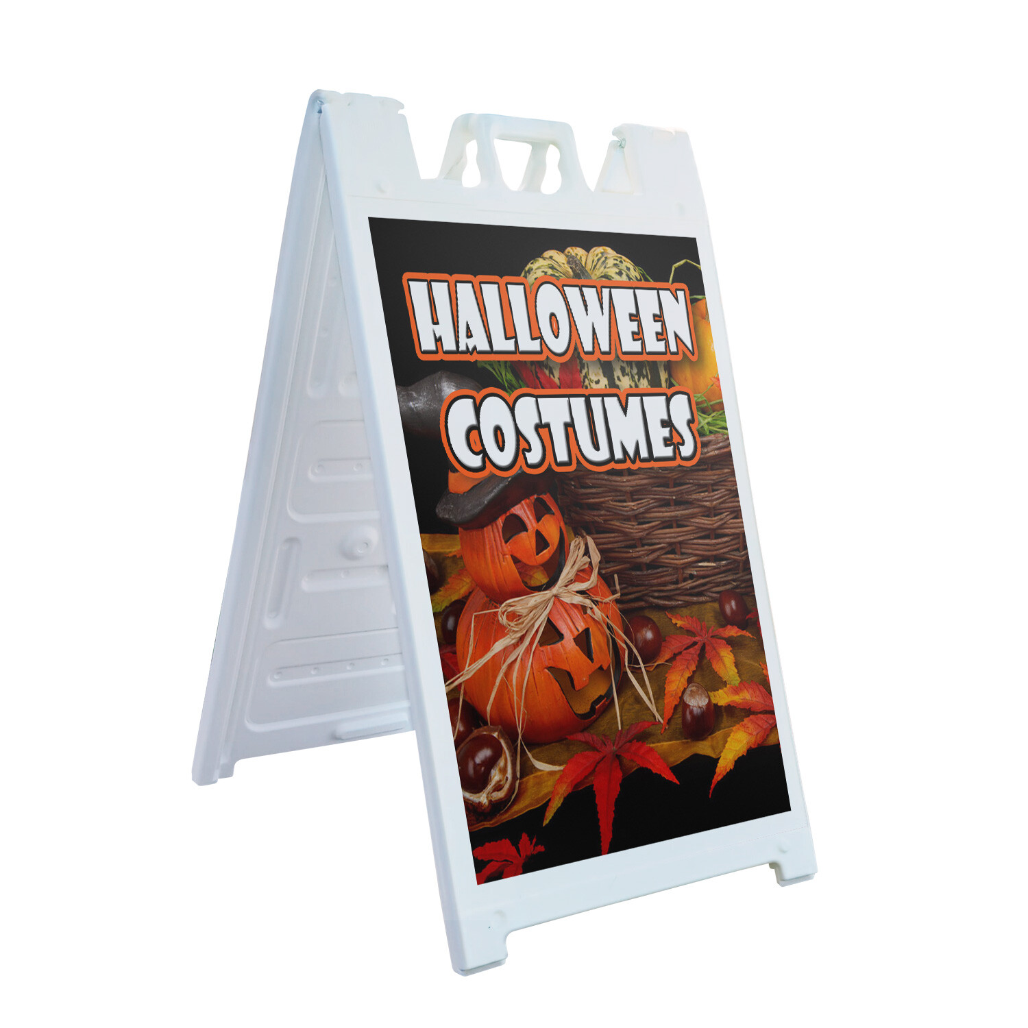 A-frame Sidewalk Halloween Costumes 24″ x 36″ Double Sided A-Frame Sidewalk Sign