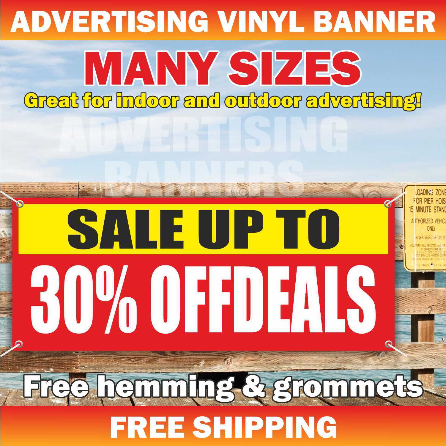 SALE UP TO 30% OFFDEALS Advertising Banner Vinyl Mesh Sign fix sale price shop