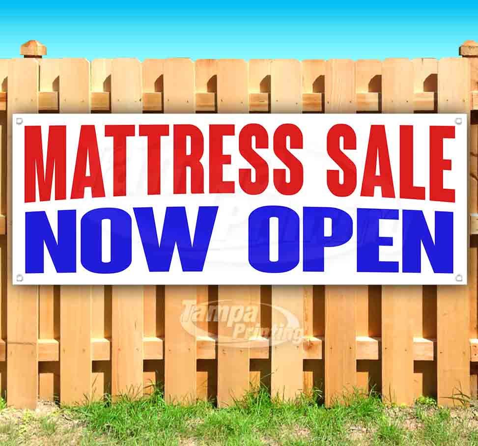 MATTRESS SALE NOW OPEN Advertising Vinyl Banner Flag Sign Many Sizes