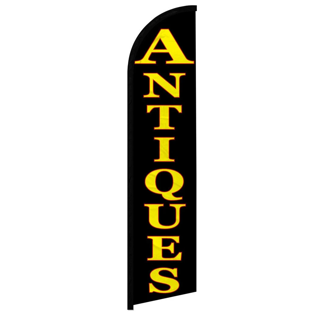 Thrift Store Windless Full Sleeve Business Flags Flea Market Pawn Shop Antiques