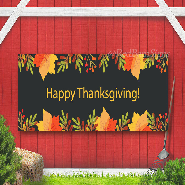 Watercolor thanksgiving indoor outdoor banner 01