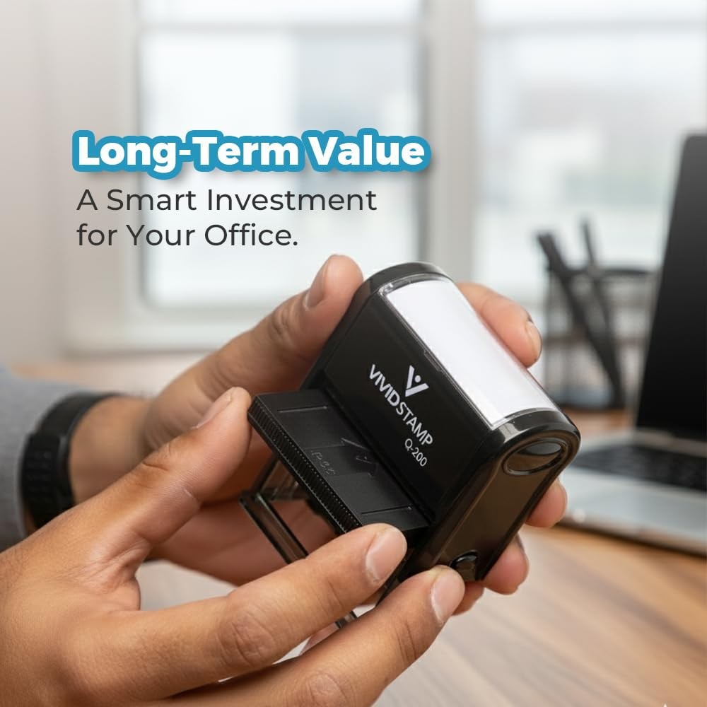 Certified Copy Self Inking Rubber Stamp (Black Ink) – Large