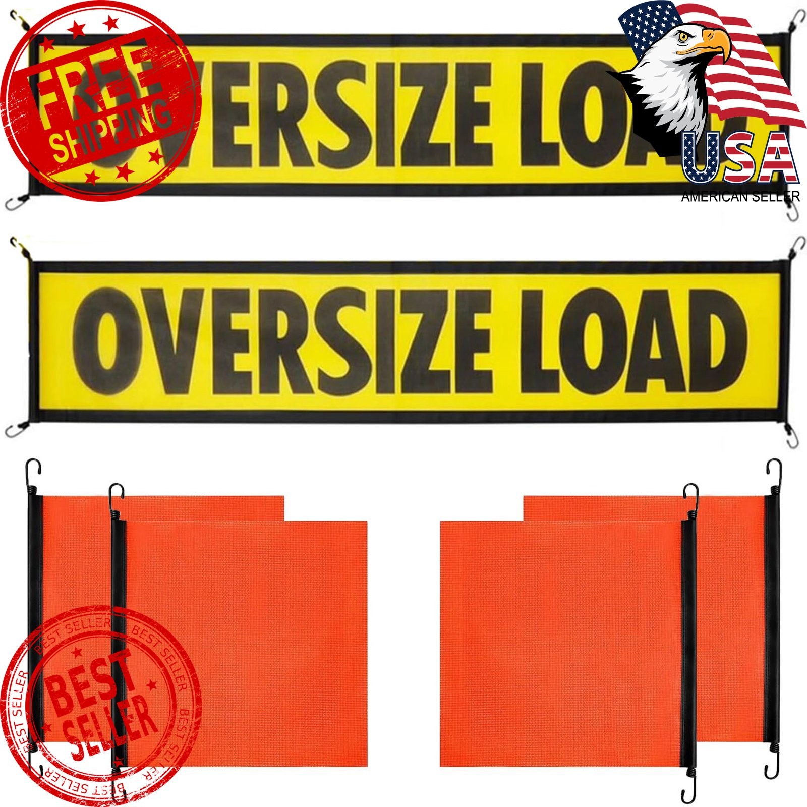 Youlina Oversize Load Banner 18″x84″