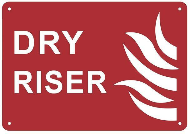 Dry Riser Sign (Aluminium Reflective, RED 7X10)–REF24-1027