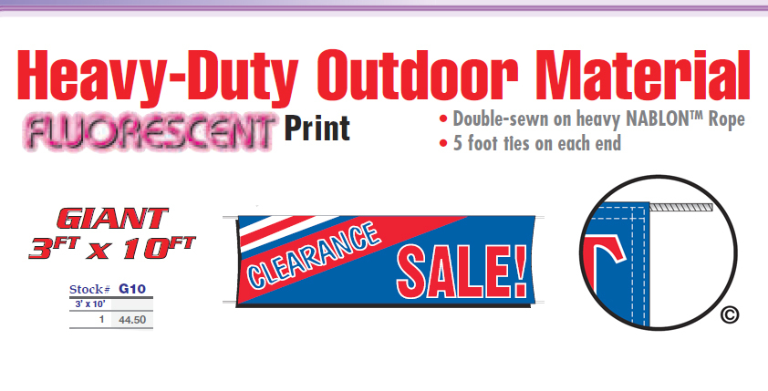 CLEARANCE SALE Banner Sign discount shopping bogo fall summer spring winter