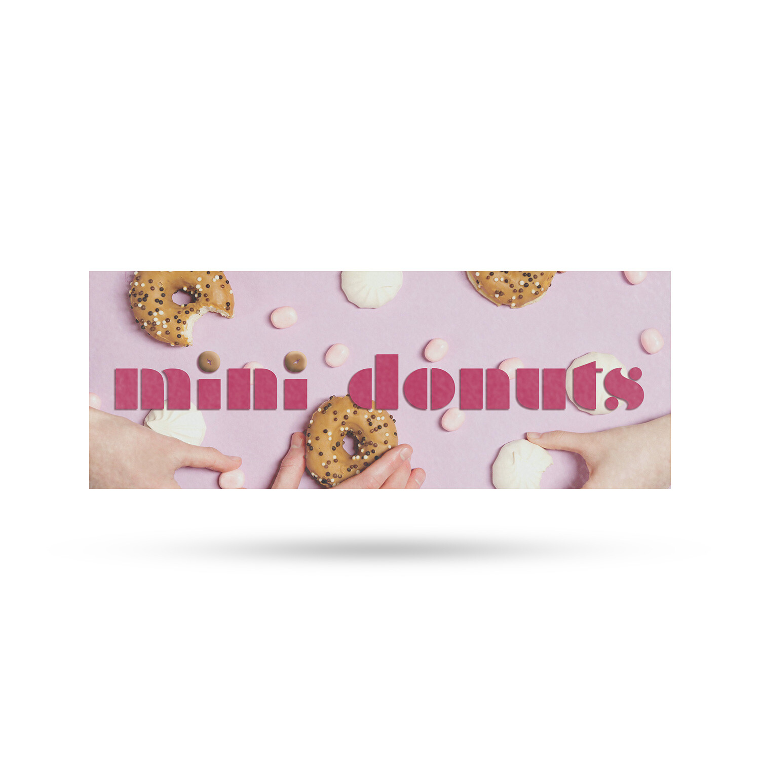Mini Donuts Vinyl Decal Freshly Made Treats Carnival Favorites Food Stalls