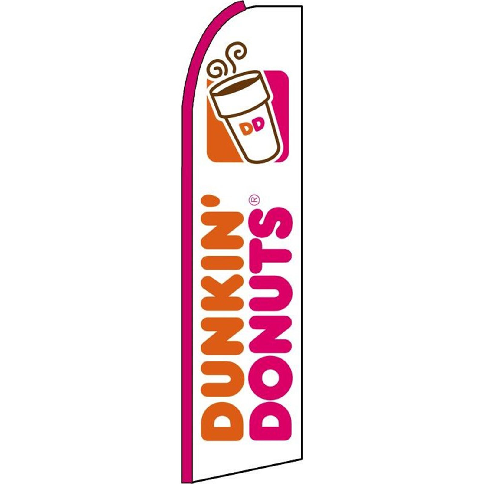 Dunkin’ Donuts 2 1/2 ft X 11 1/2 ft Windless Flag