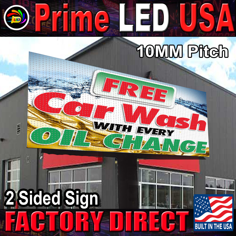 Double Sided P10 Series Programmable Full color Outdoor Digital LED Sign 4’x8′