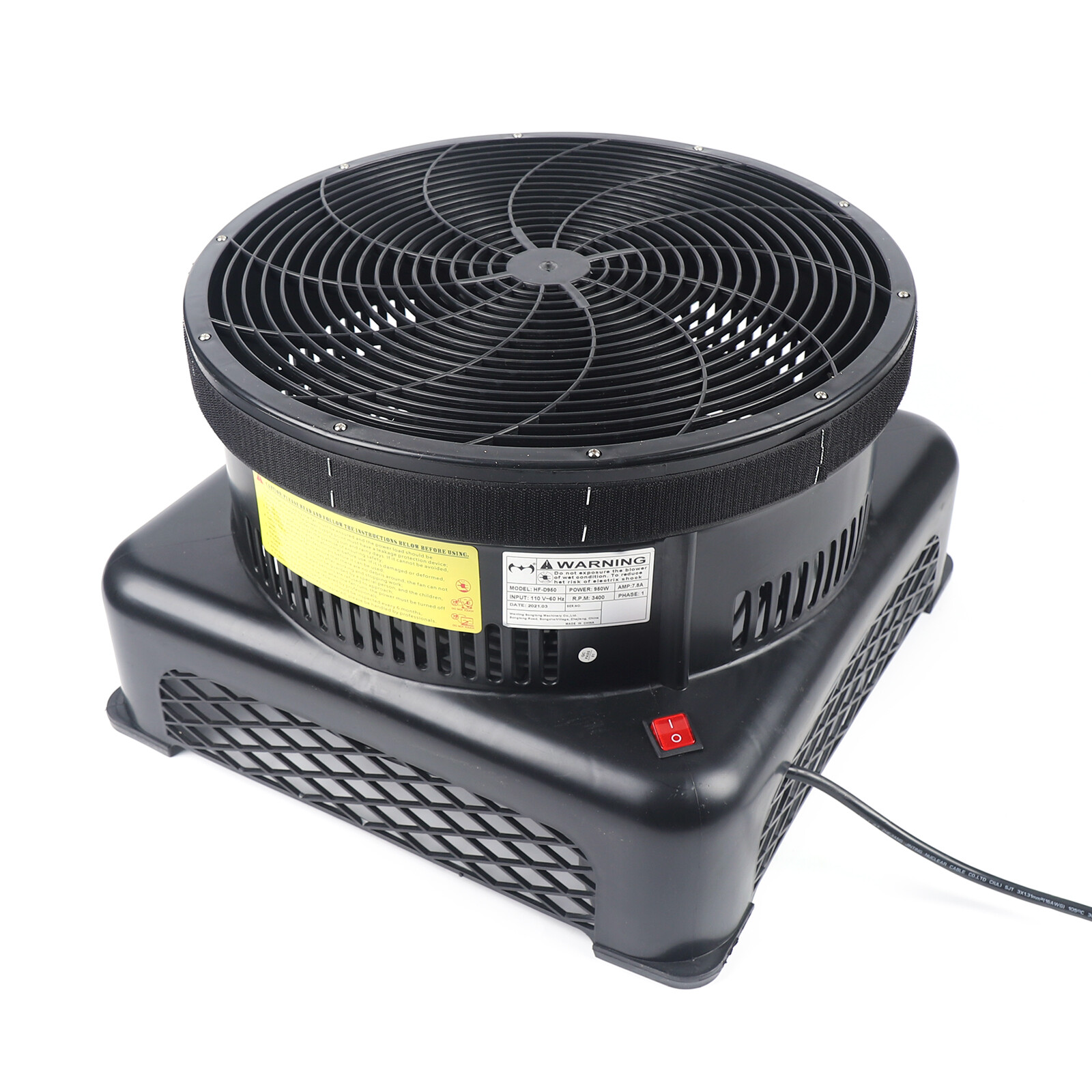 17.7″ Air Blower Fan Fit Inflatable Wind Dancer Tube Man Fly Guy Sky Puppet 950W