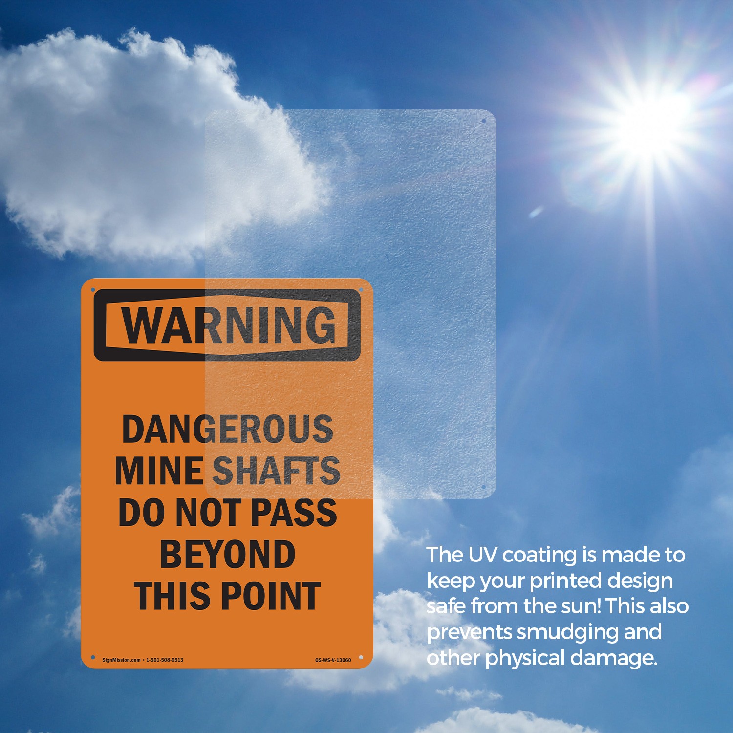 Dangerous Mine Shafts Do Not Pass OSHA WARNING Sign Metal, Decal – 5 or 10 Pack