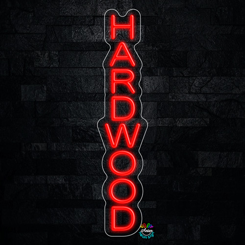 Hardwood LED Neon Sign 6″L x 27″H #32367