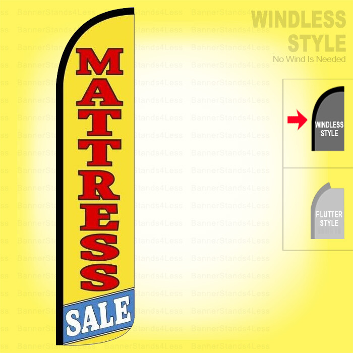 MATTRESS SALE – Windless Swooper Flag 11.5 ft Feather Banner Sign yz