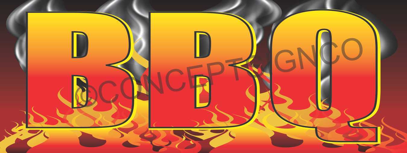 3’X8′ BBQ BANNER Outdoor Sign LARGE Barbeque Chicken Pulled Pork Brisket Ribs