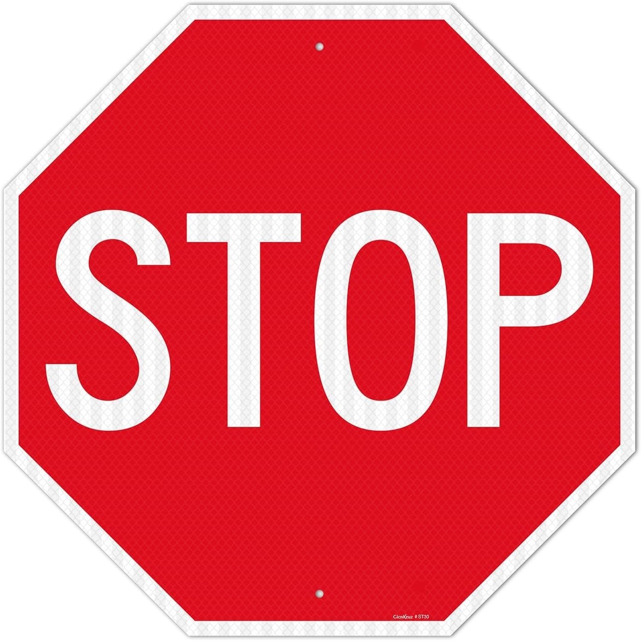 GicnKeuz Stop Signs Traffic Signs 30 x 30 Inches, High Intensity – Engineer Grad