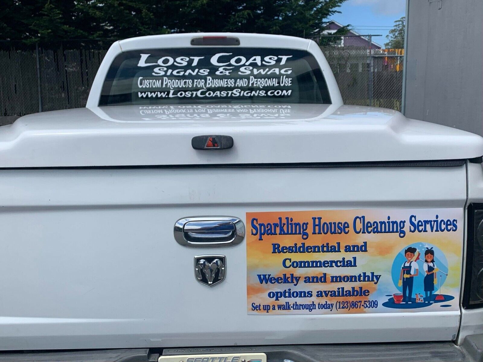 2x Custom 12″x24″ Full Color Print Car truck Magnets Magnetic Signs Personalized