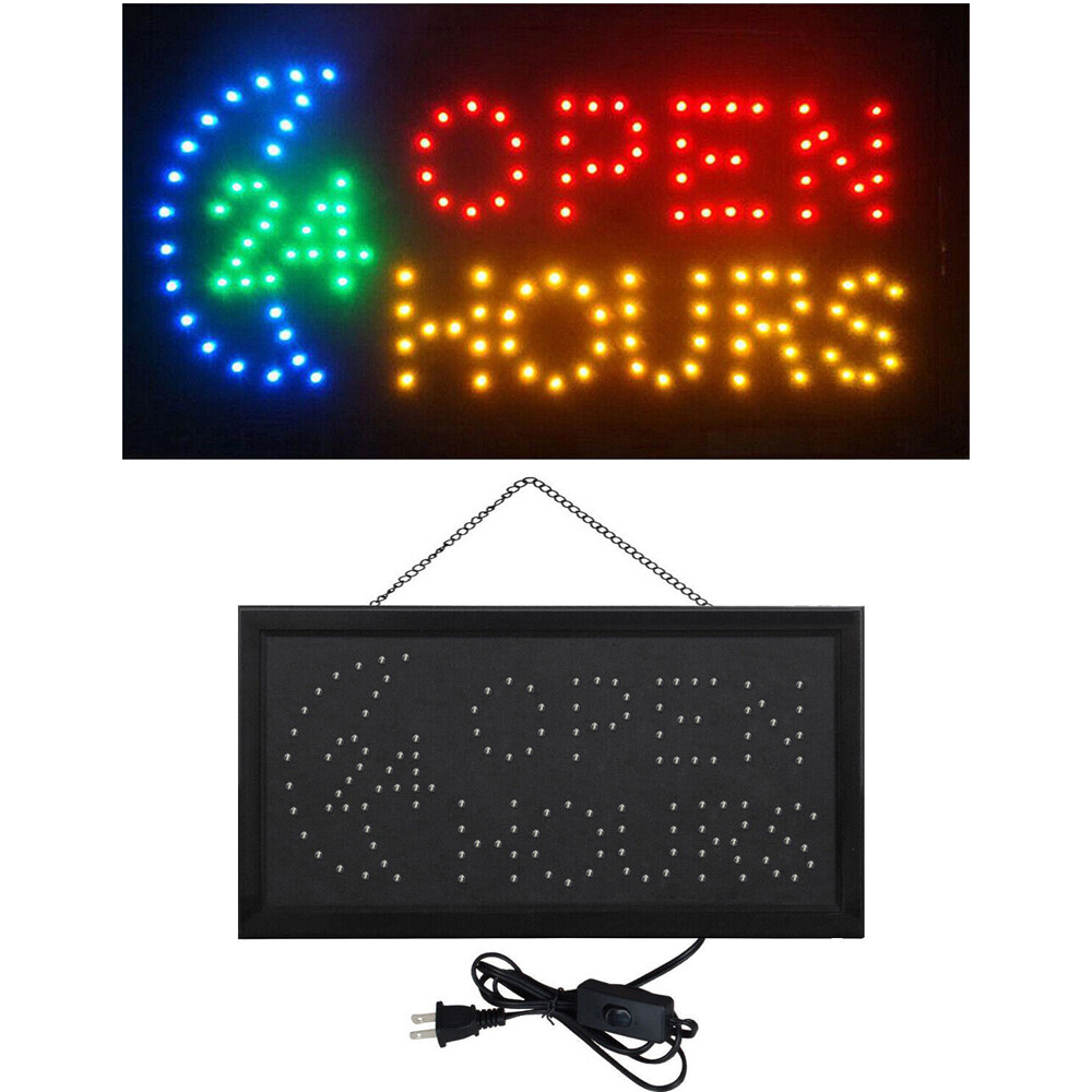 19″ x 10″ Ultra Bright LED Neon Light Animated Motion Business Sign with ON/OFF