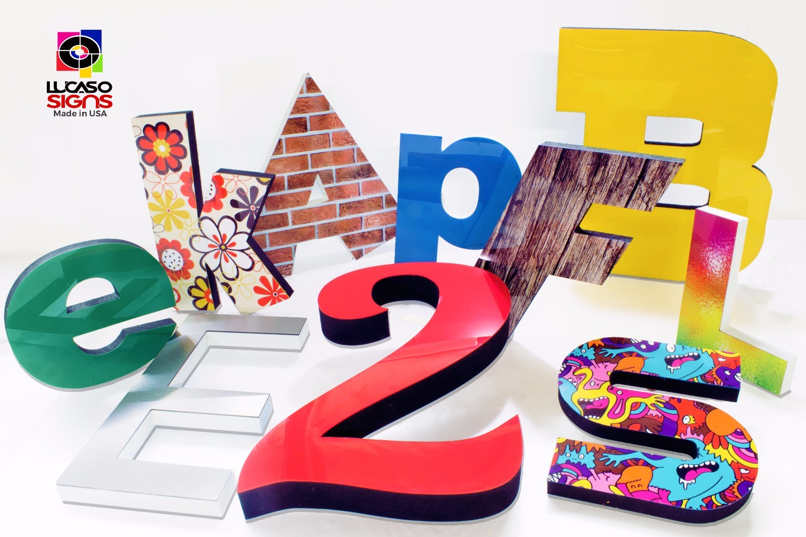 Foam with Acrylic Sign Letters Custom Outdoor Storefront Signage