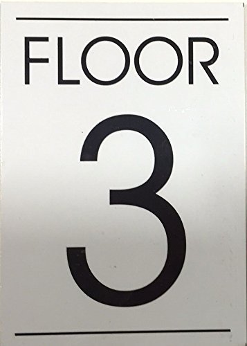FLOOR 3 SIGN ( WHITE )-REF24-1027