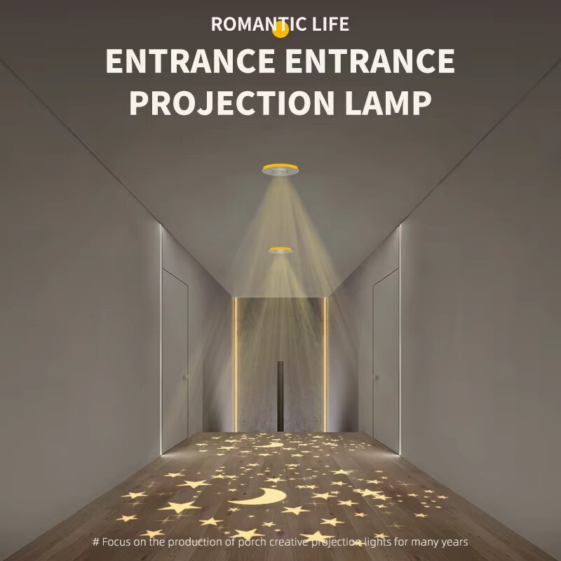 8W Custom Corridor Ceiling Light Downlight Entry Light LED Logo Gobo Projector