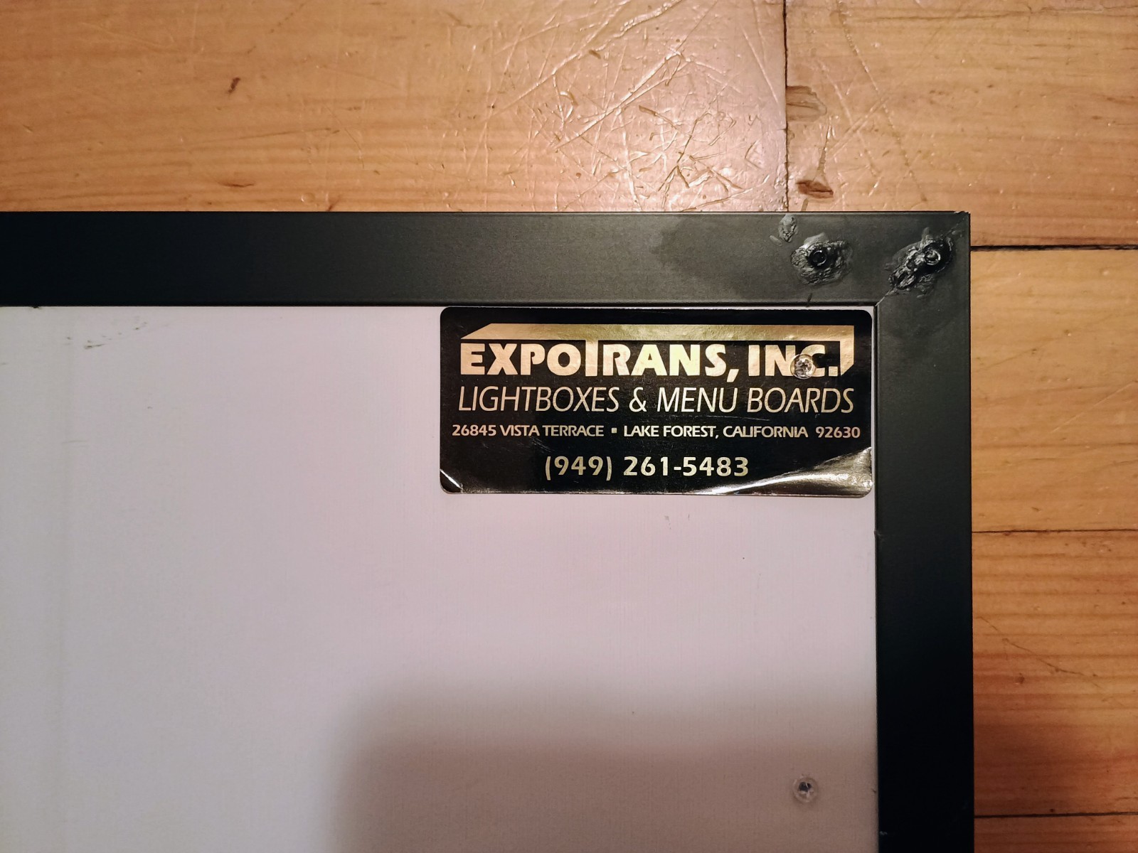 LARGE LED Lightbox Menu Board 18inch x 36 inch Made in USA
