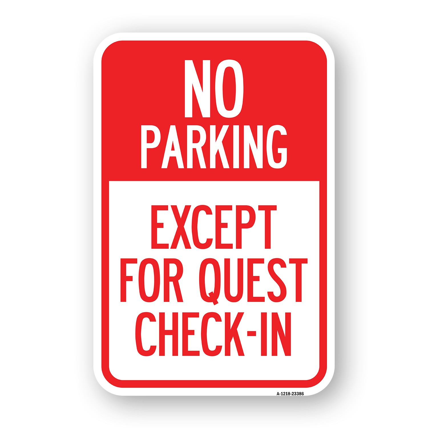 Parking Reserved for Guests Only Heavy Gauge Aluminum Parking Sign
