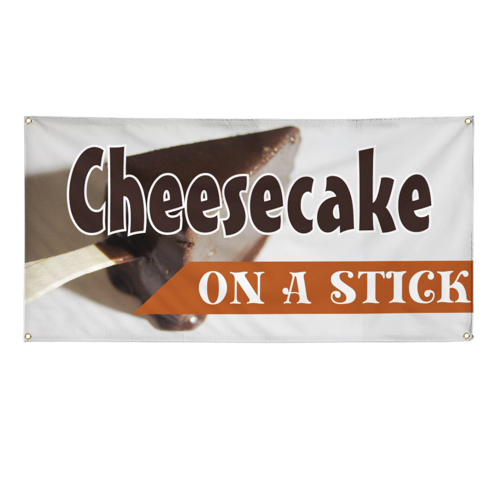 Vinyl Banner Multiple Sizes Cheesecake on A Stick Advertising Printing A Outdoor