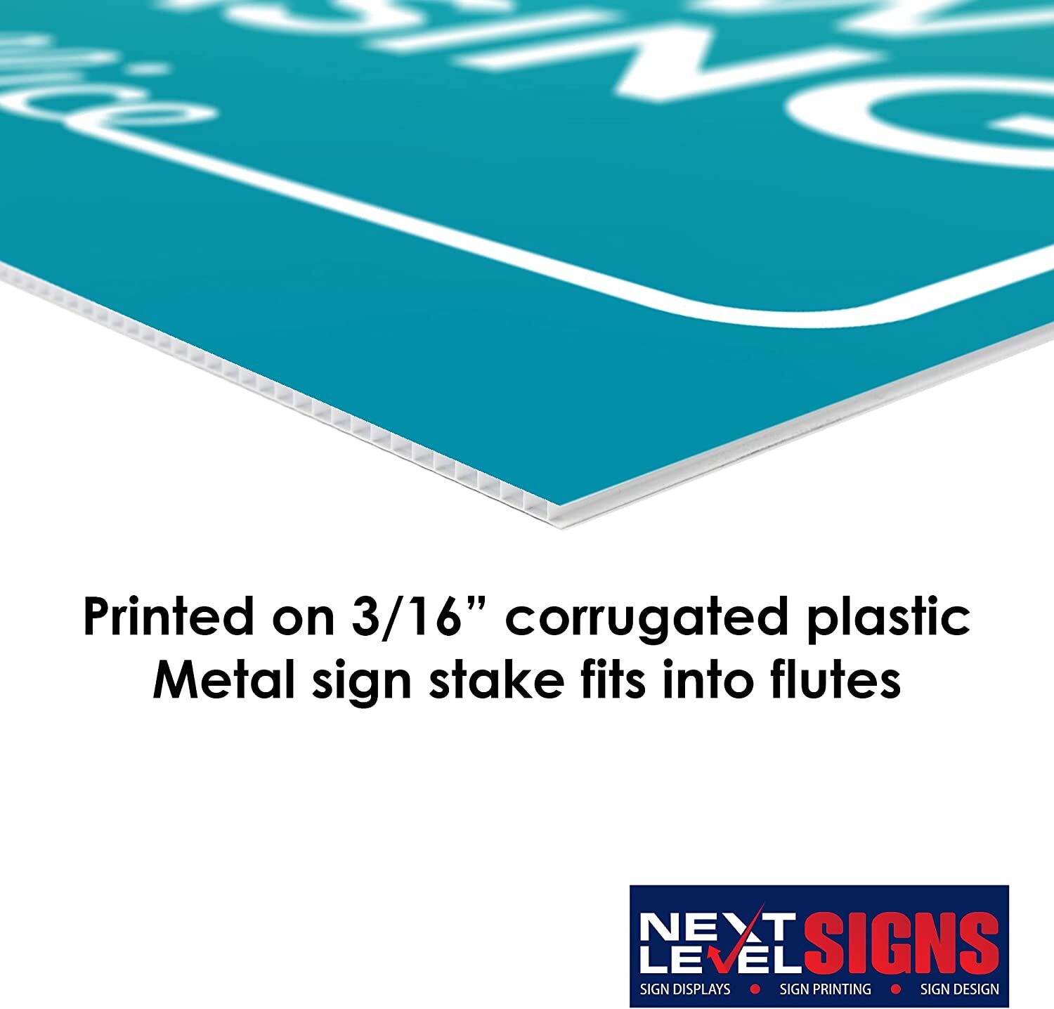 NEXT LEVEL SIGNS Now Leasing Yard Signs 24″ W x 18″ H Double Sided Waterproof