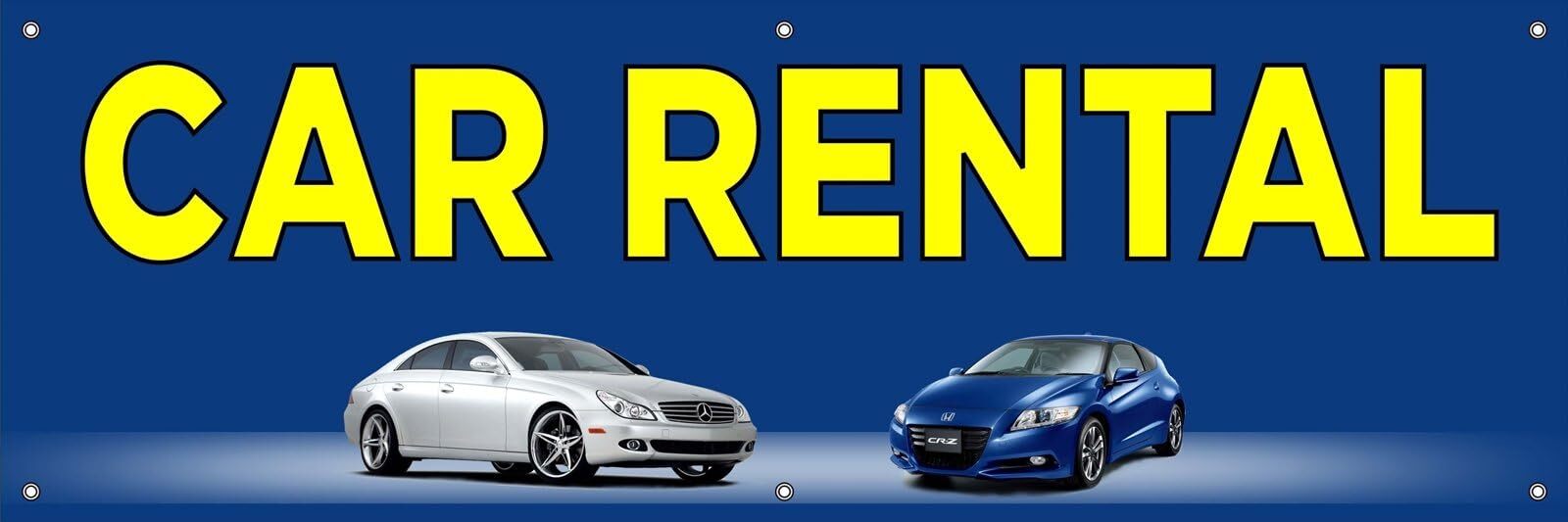 Car Rental | Vinyl Banner w/ Grommets | 3’H x 9’W