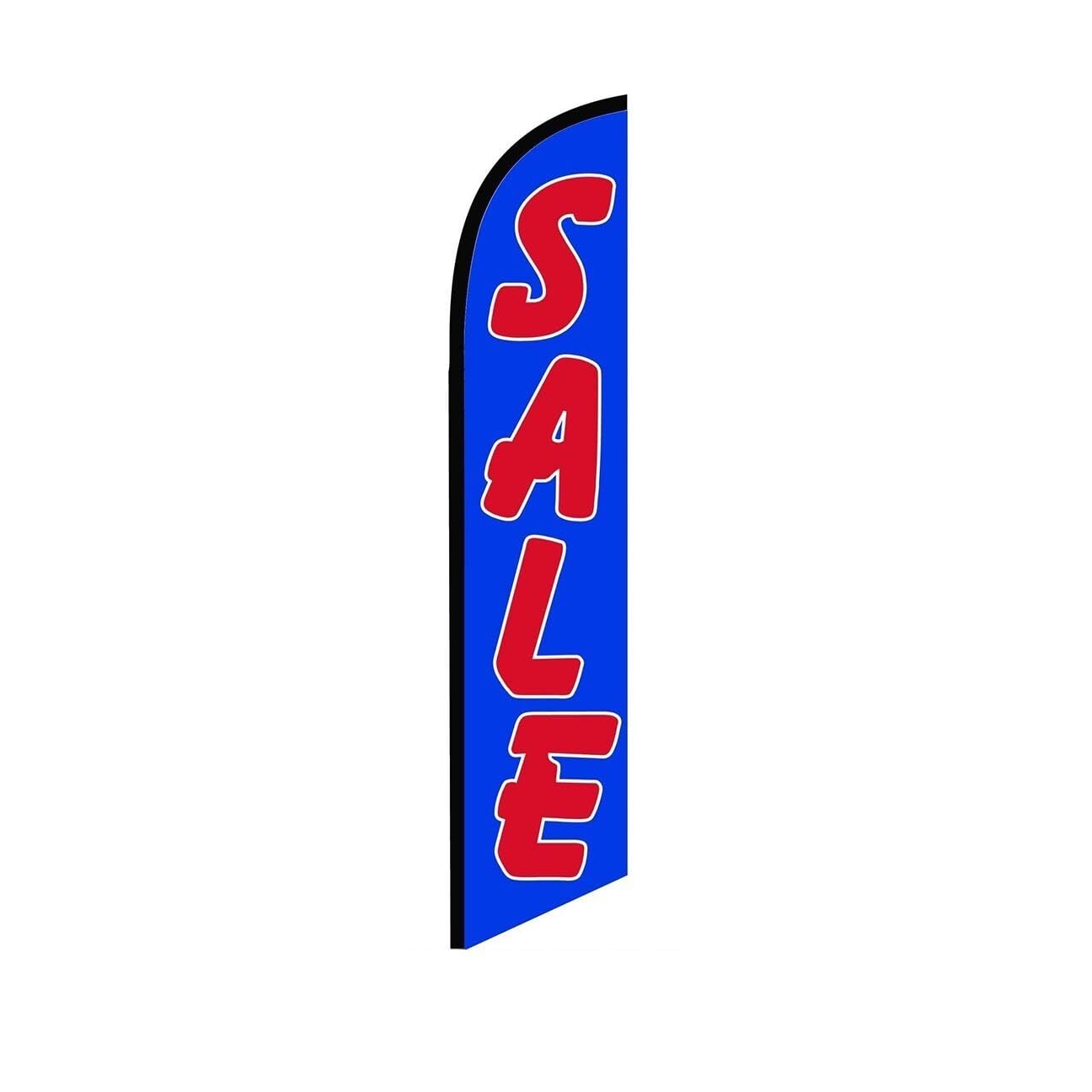 Sale BlueRed Swooper Flutter Feather Flag | 3ft W x 11.5ft Tall
