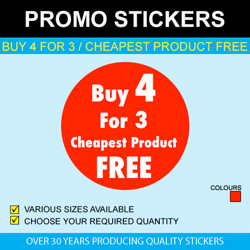 Buy 4 For 3 – Cheapest Product Free – Available In 4 Sizes
