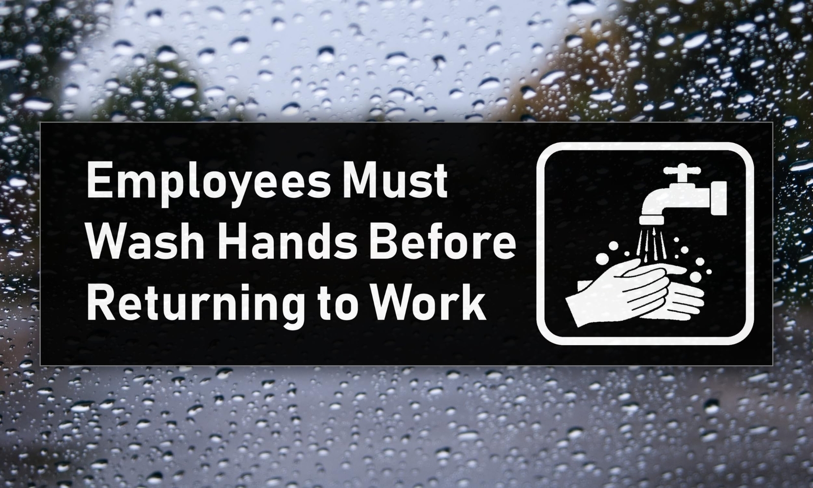 5 Pack Employees Must Wash Hands Before Returning to Work Sign 9 x 3 Inches 1…