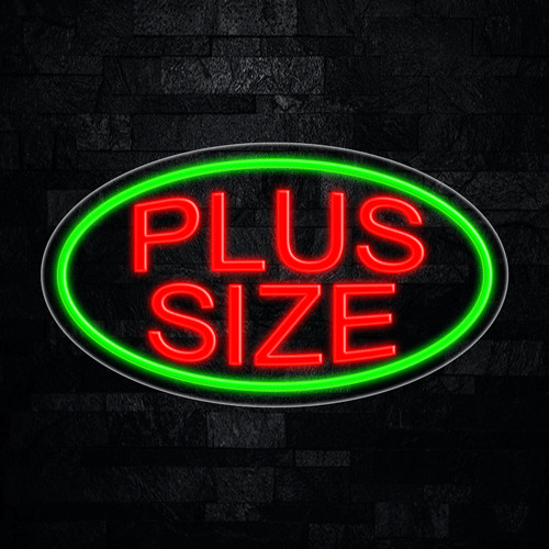 Plus Size LED Neon Sign 28″L x 16″H #34276