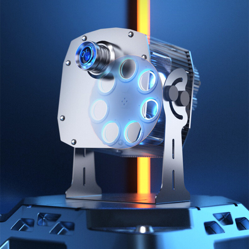 60W-600W Custom 7 Logo LED Gobo Projector Waterproof Auto-switch Projection Lamp
