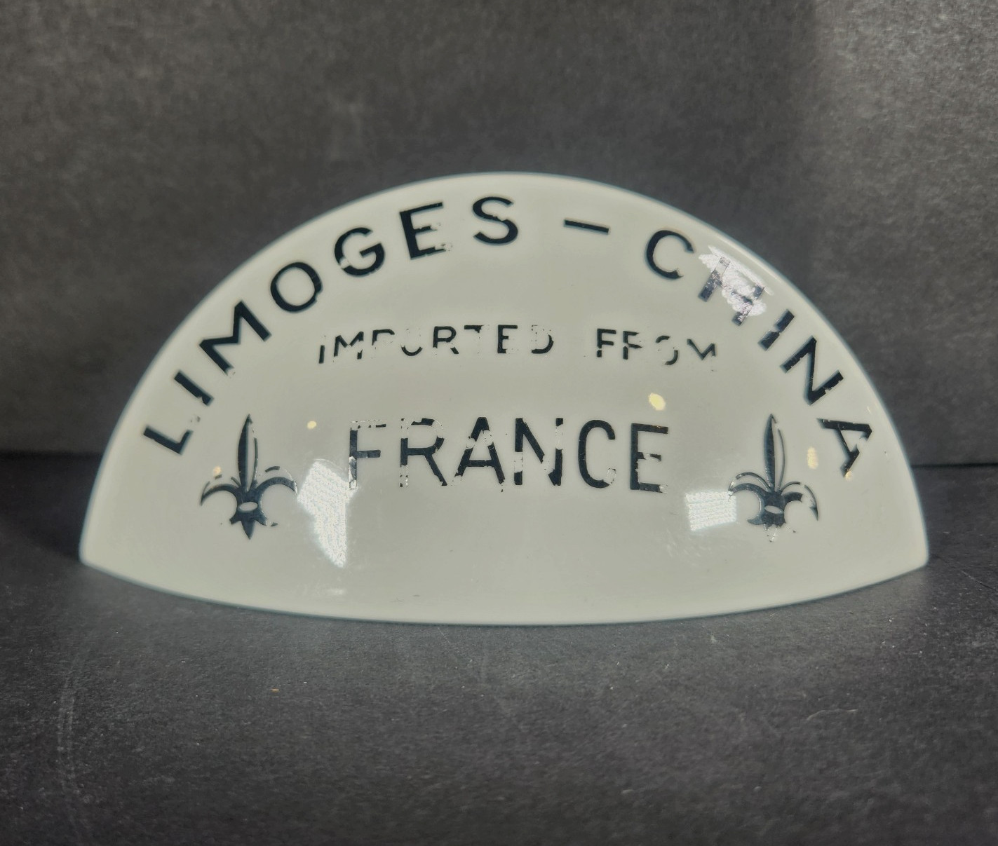 Limoges-China Porcelain Dealer/Retailer Display Plaque Sign