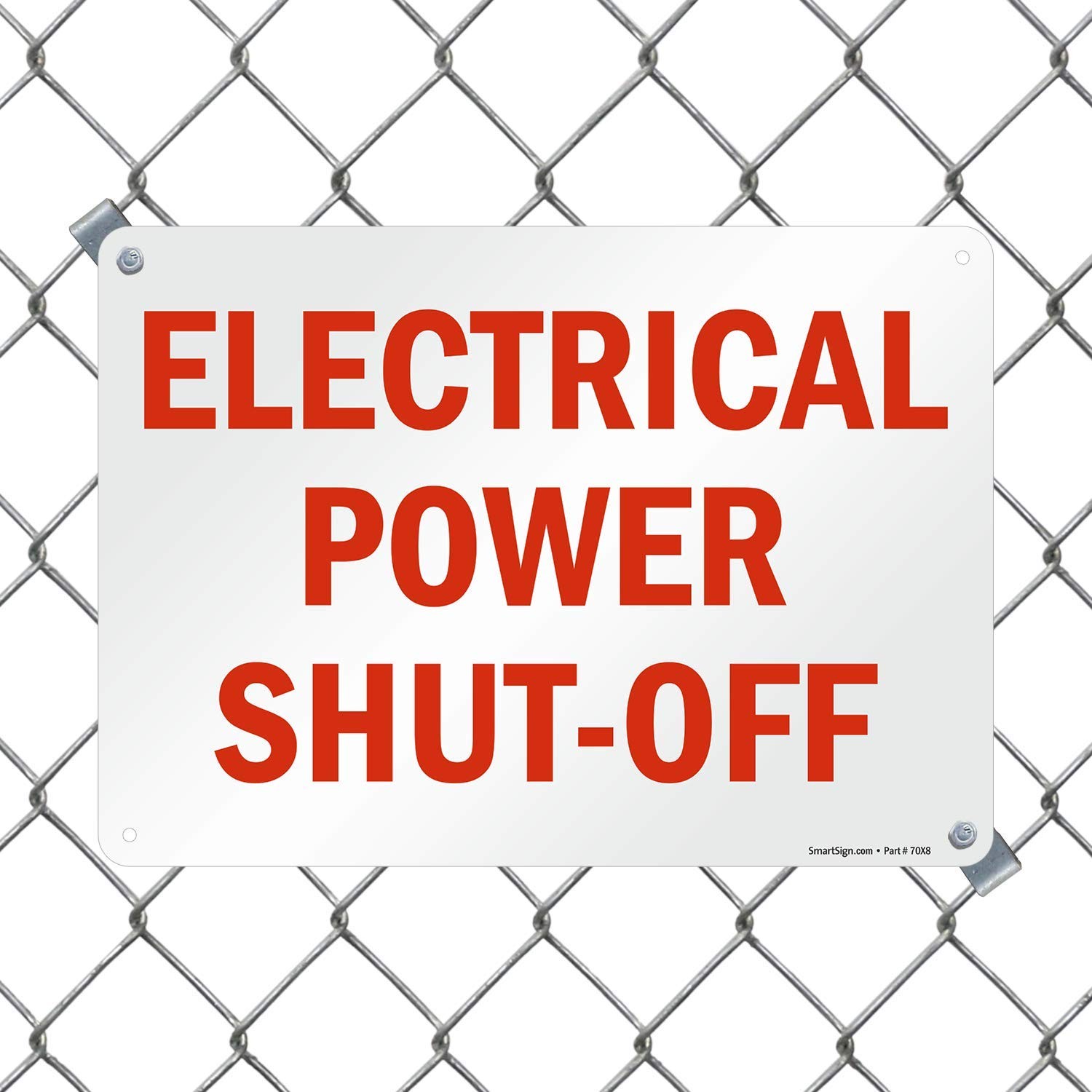 SmartSign “Warning – Electrical Power Shut-Off” Sign | 10″ x 14″ Plastic