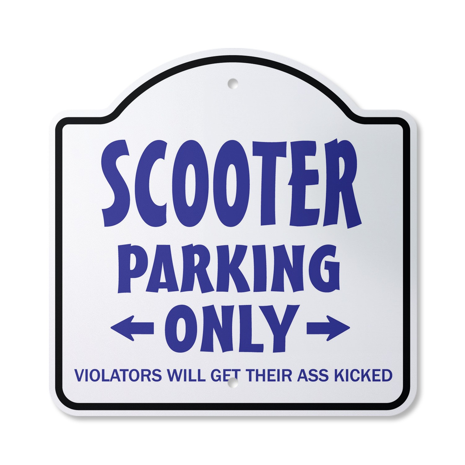 Scooter Parking Plastic Sign Redneck Hillbilly Nickname Country Southe