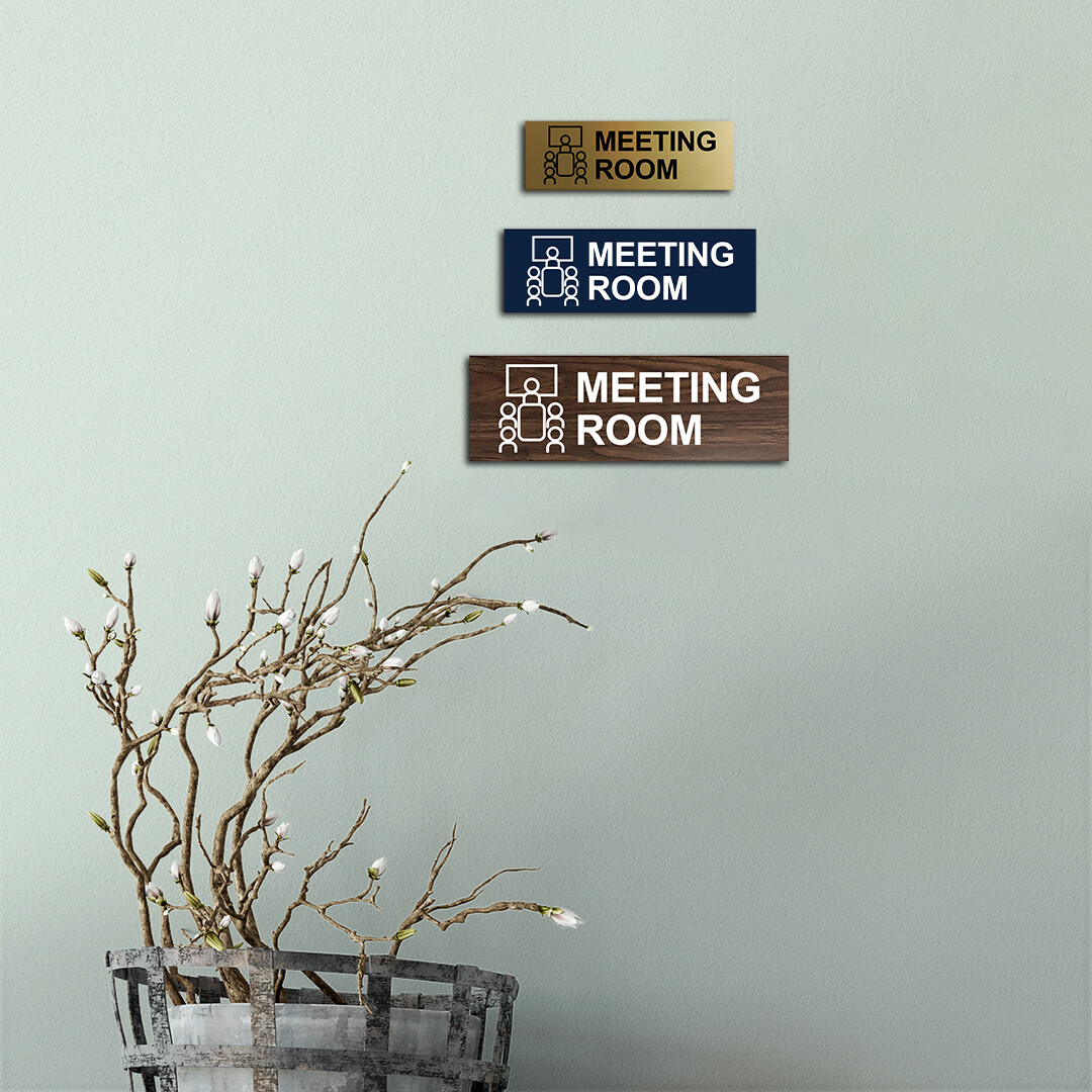 Basic Meeting Room Wall or Door Sign