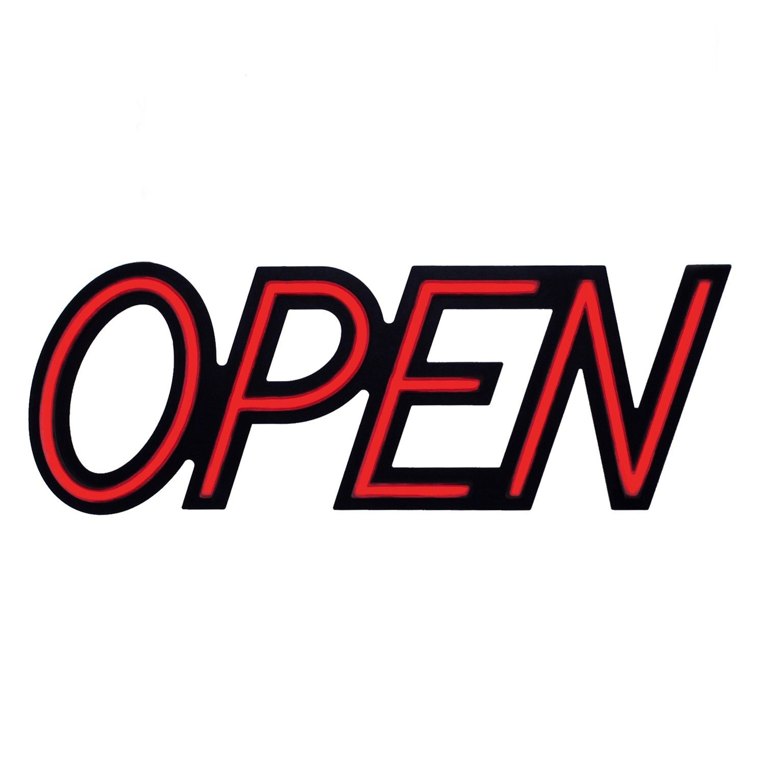 Optiva S-SGN-06005-00 19.5″ Ultra Bright LED OPEN Sign with Remote Control